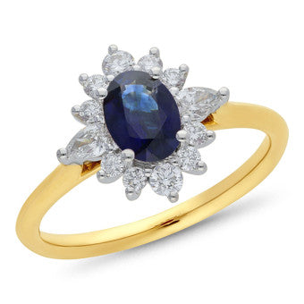Sapphire and diamond ring Sapphire and diamond ring