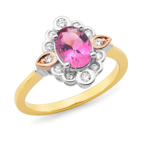 Pink Tourmaline Dress Ring
