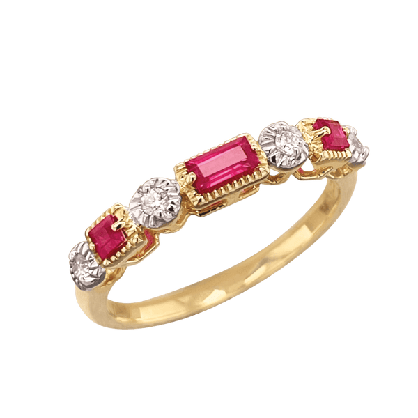 9ct gold ruby ring 9ct gold ruby ring