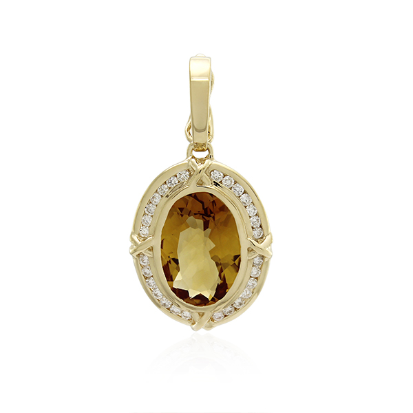 9ct gold citrine pendant 9ct gold citrine pendant