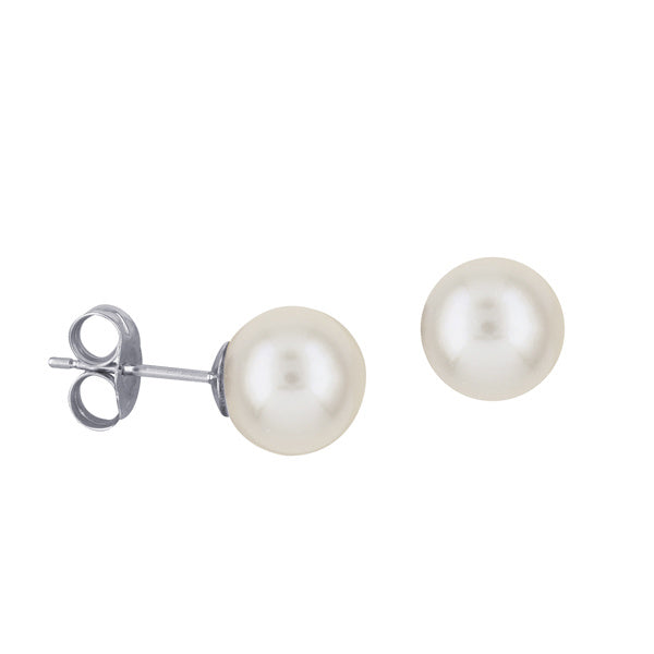 8mm freshwater pearl stud 8mm freshwater pearl stud