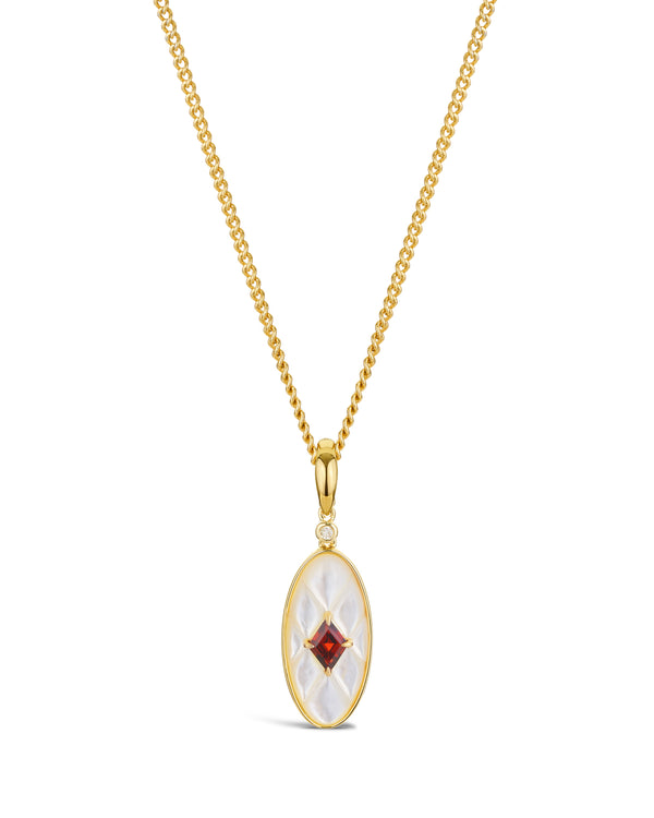 9ct gold mother of pearl pendant 9ct gold mother of pearl pendant