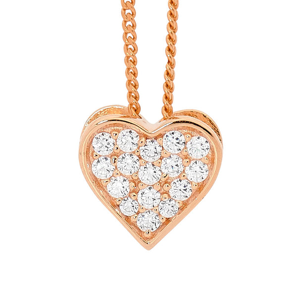 Rose gold plated heart pendant Rose gold plated heart pendant