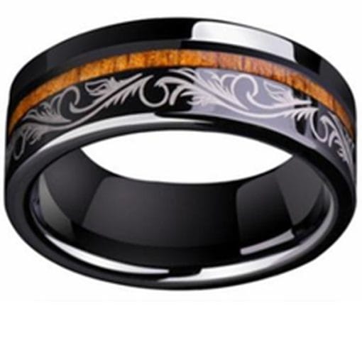 Tungsten heritage scroll ring Tungsten heritage scroll ring
