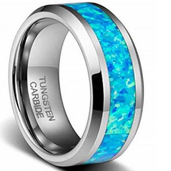 Tungsten pacific opal ring Tungsten pacific opal ring