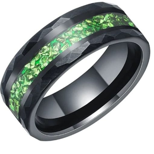 Tungsten black plated ring Tungsten black plated ring