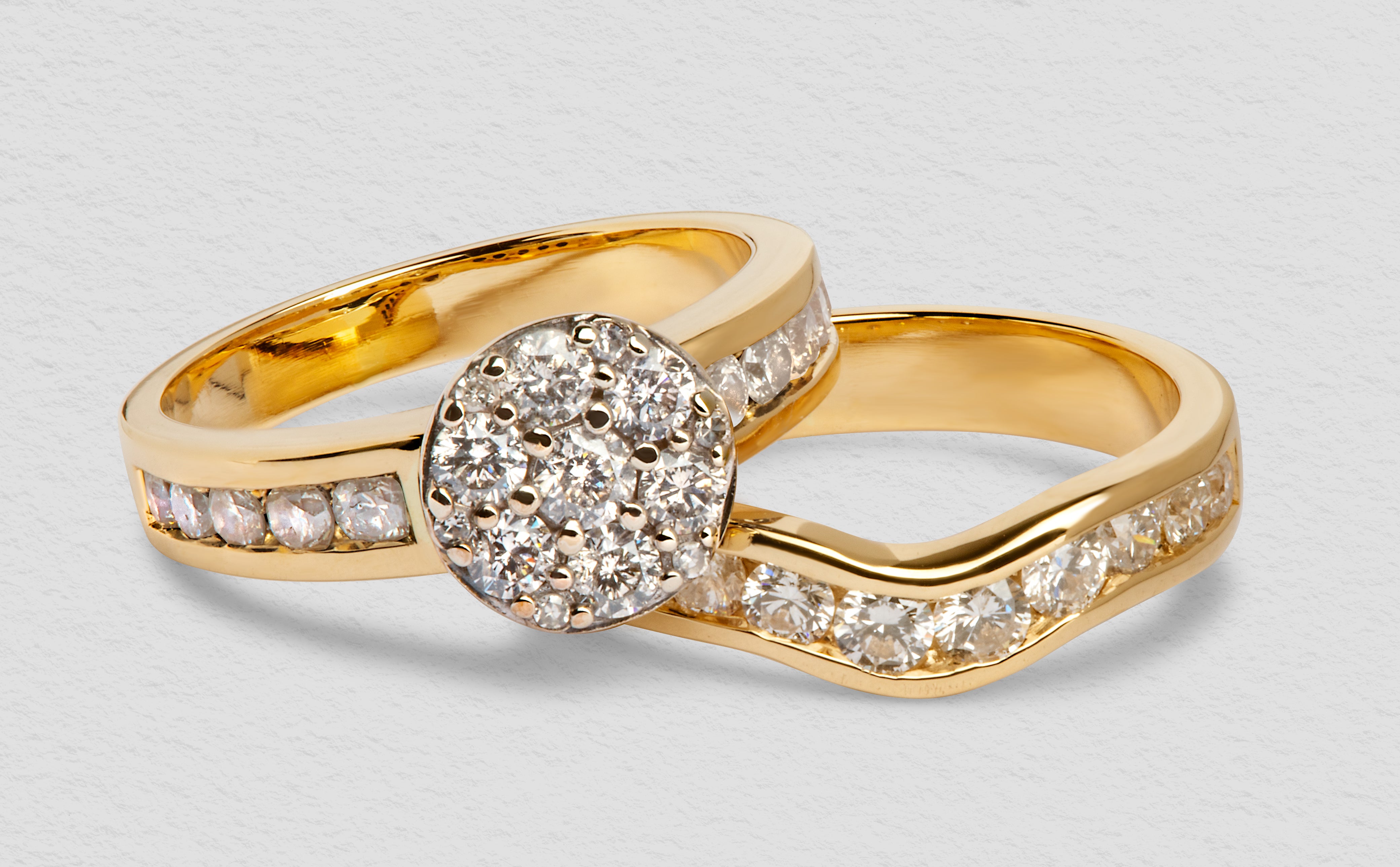 Fashion Luxury Adjustable Diamond Engagement Proposal Ring