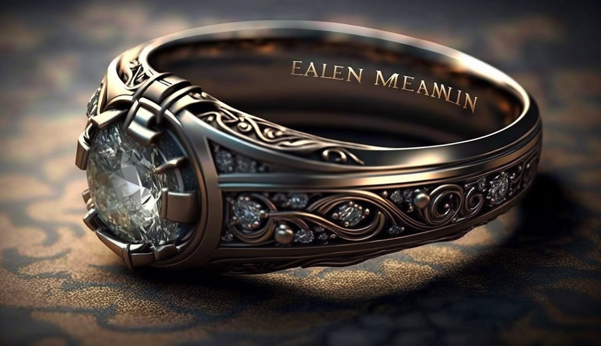 Angel kiss Round Moissanite Side-Stone Engagement Ring - ReadYourHeart |  Couple ring design, Couple wedding rings, Mens engagement rings diamond