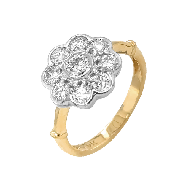 9ct gold lab diamond ring