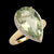 Green Amethyst Teardrop Ring