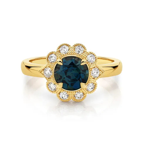 18ct gold sapphire ring