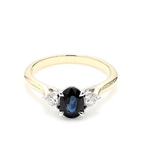 18ct gold sapphire ring