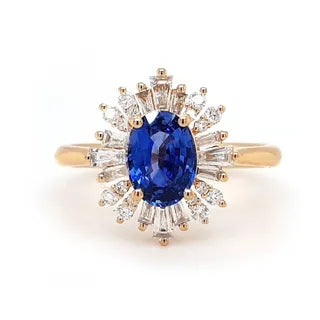 18ct ceylon sapphire ring