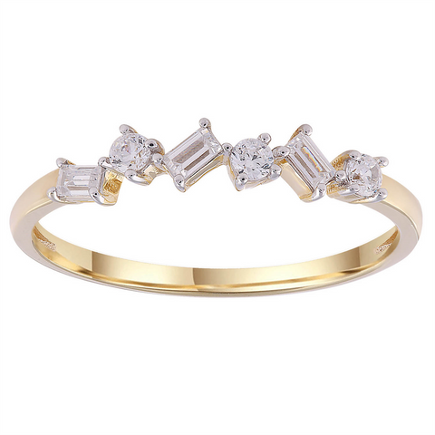 9ct Gold Diamond Dress Ring
