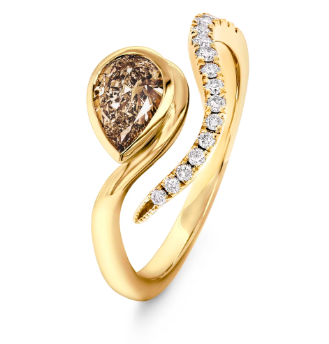 Kimberly 0.49ct Champagne Diamond Ring