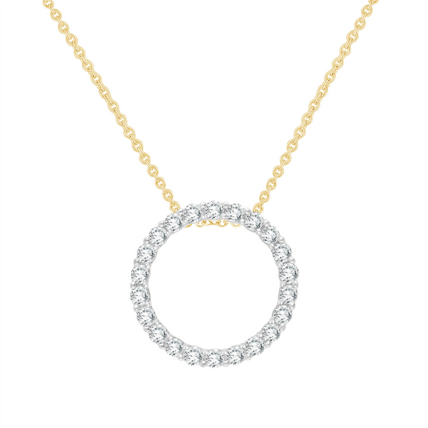 9ct gold LAB diamond pendant