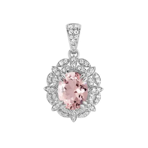 18ct morganite dress ring