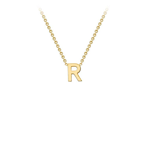 Gold 'R' necklace