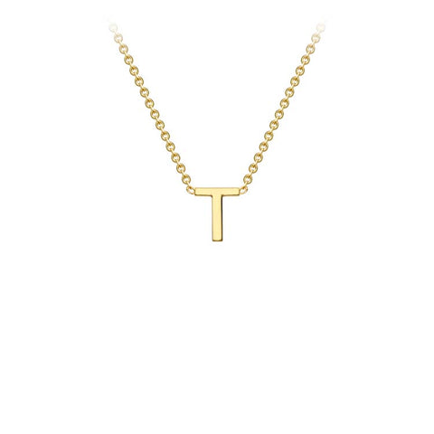 Gold 'T' necklace