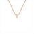Rose gold 'T' necklace
