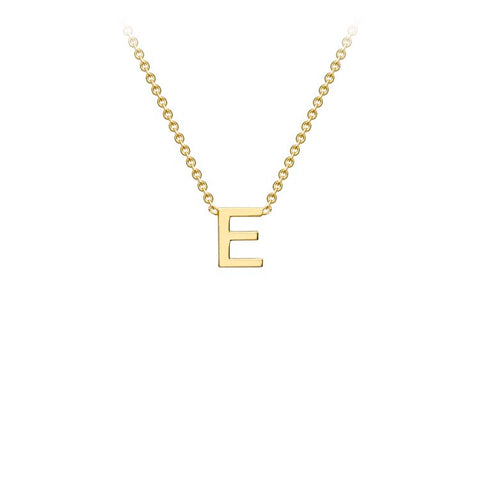 Gold 'E' necklace