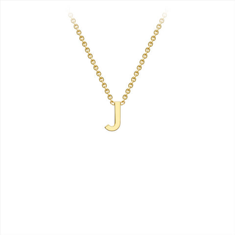Gold 'J' necklace