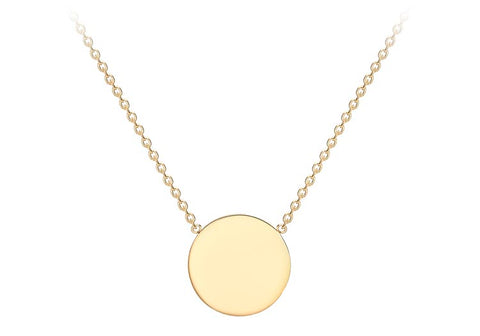 9ct Gold Necklace with Disc