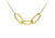 9ct gold oval link necklace
