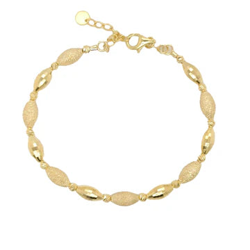 9ct gold bead bracelet