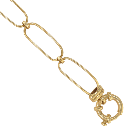 9ct paperclip chain bracelet