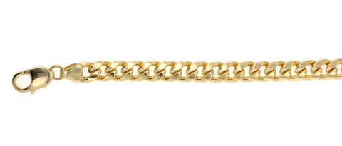 Silver filled 9ct gold curb bracelet