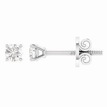 18ct white gold 0.75ct diamond studs