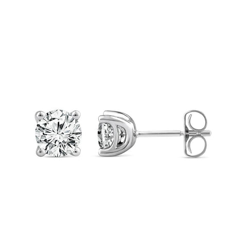 LAB diamond 4 claw studs