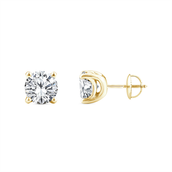 9ct gold 3.00ct LAB diamond studs