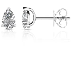 9ct white gold 1.00ct LAB diamond studs