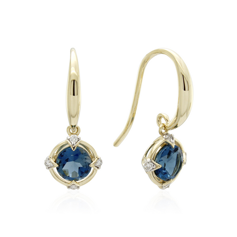 London blue topaz earrings