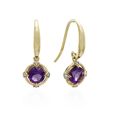Amethyst earrings