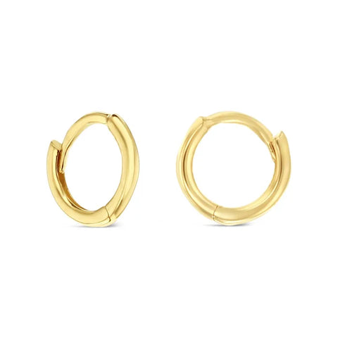 9ct gold 6mm huggies