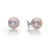 Pink Freshwater Pearl Button Studs