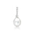 Silver pearl pendant