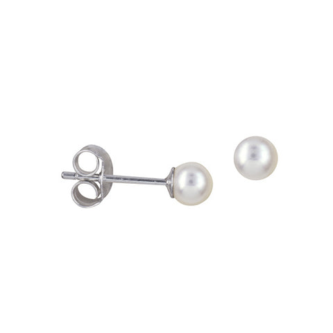 4mm freshwater pearl stud