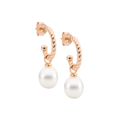 Freashwater pearl drop earrings