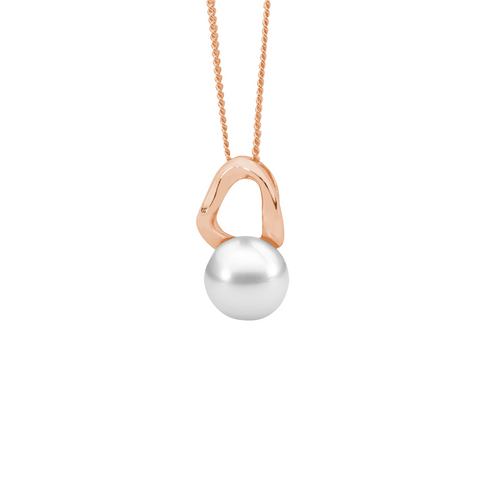 Rose gold plated necklace