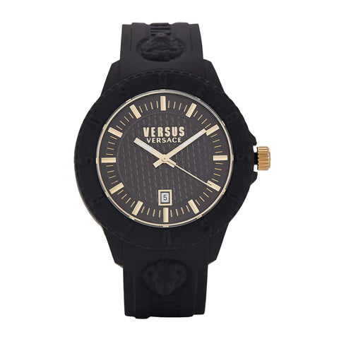 Versus Versace Black silicone watch