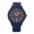 Blue silicone watch