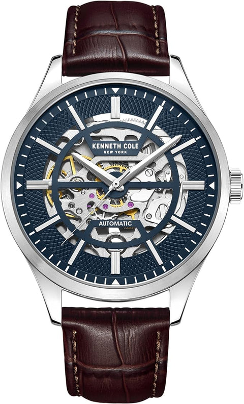 Kenneth Cole 42mm skeleton automatic watch