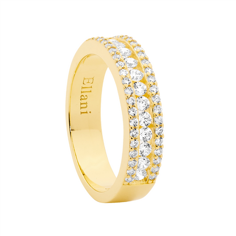 Gold plated dress ring