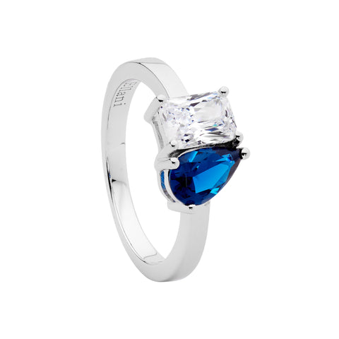 Sterling silver cubic zirconia ring