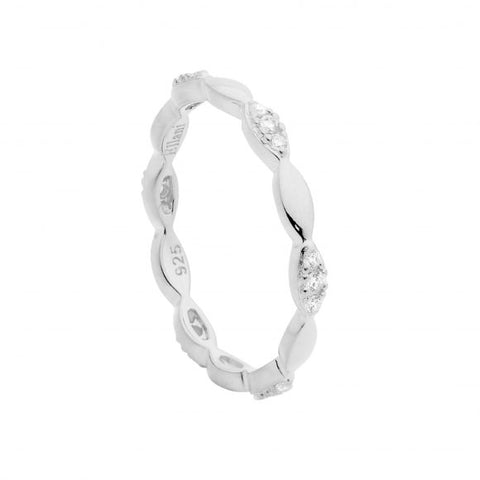 Silver stacker ring