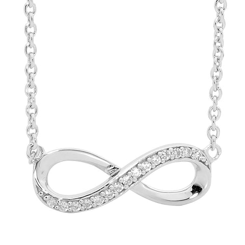 Sterling silver infinity pendant
